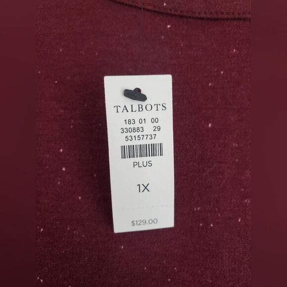 NWT Talbots Knit Bateau Neck Dress plus size 1x - Picture 8 of 10